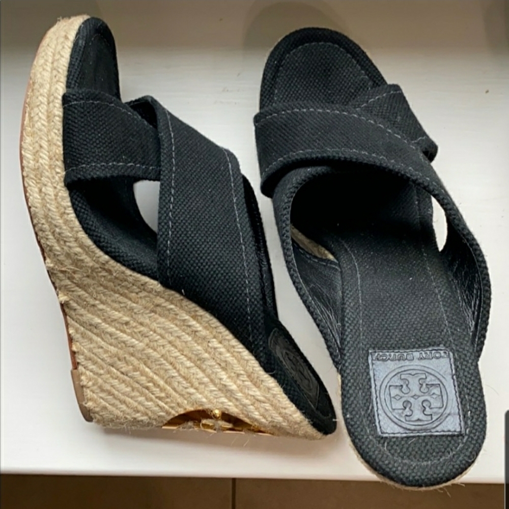 Euc tory burch black espqdrille